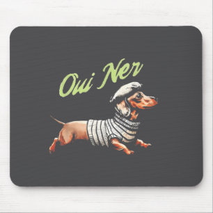 Alfombrilla De Ratón Oui Ner Divertido Perro Salchicha Dachshund Humor