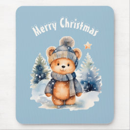 Alfombrilla De Ratón Ours en peluche dans la forêt, personnalisé
