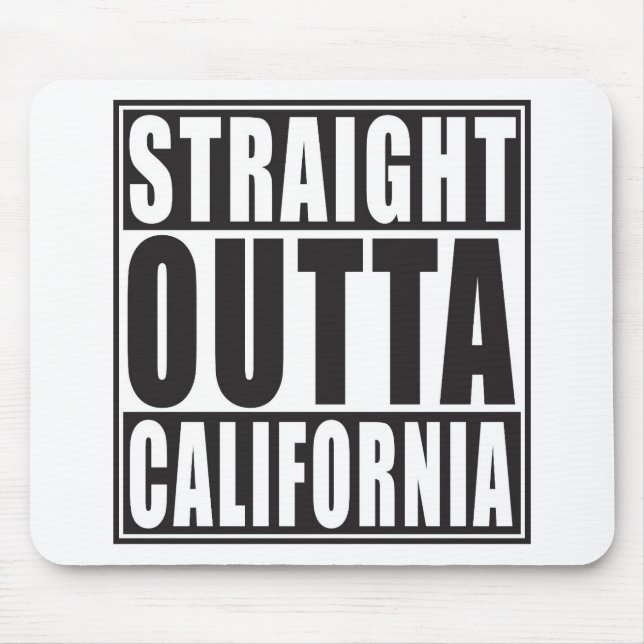 Alfombrilla De Ratón Outta recto California (Frente)