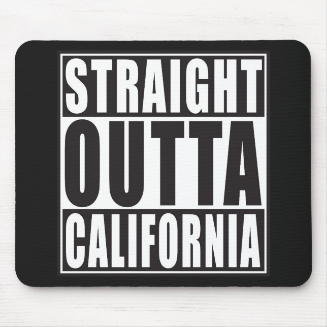 Alfombrilla De Ratón Outta recto California (Frente)