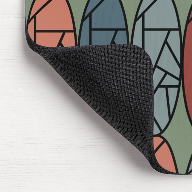 Alfombrilla De Ratón Ovalos abstractos (Esquina)