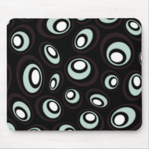 Alfombrilla De Ratón Ovalos retro de desvío de crema