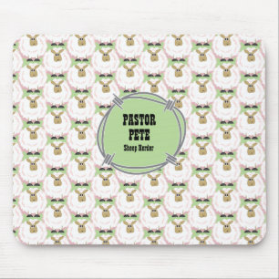 Alfombrilla De Ratón Oveja blanca Fluffy