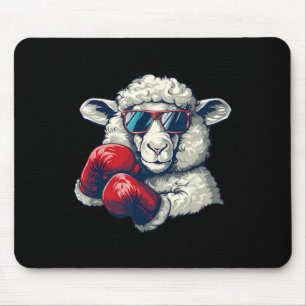 Alfombrilla De Ratón Ovejas boxeadoras guantes de boxeo kickboxing dive