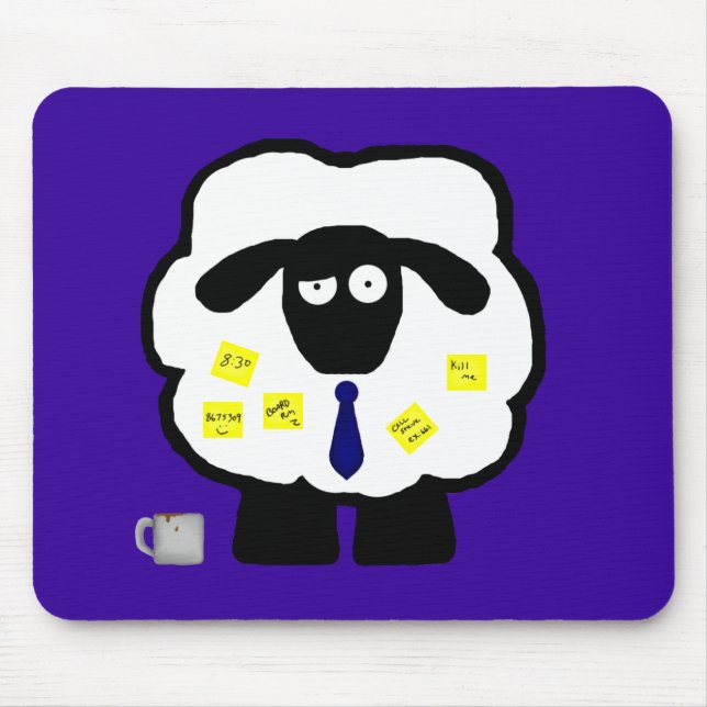 Alfombrilla De Ratón Ovejas Mousepad de la oficina (Frente)