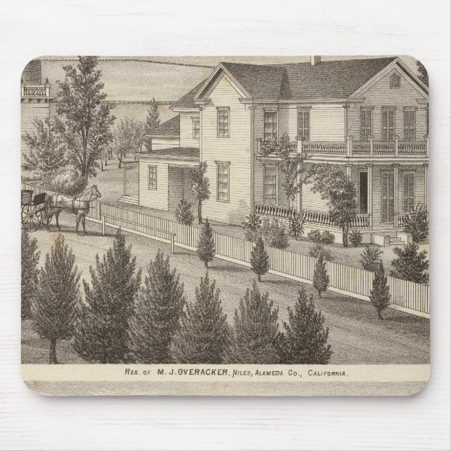 Alfombrilla De Ratón Overacker, residencias de emergencia (Frente)