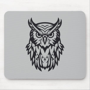 Alfombrilla De Ratón Owl Bird Animal Freedom World Wildlife Wonder Art