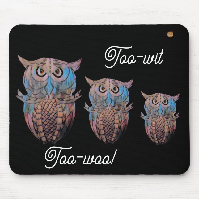 Alfombrilla De Ratón Owl mouse-mat. (Frente)