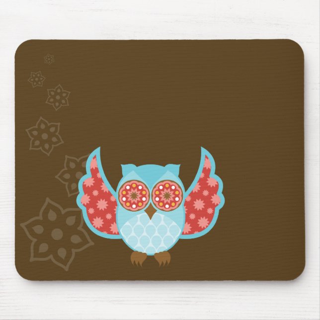 Alfombrilla De Ratón OwlBoheme Mousepad azul (Frente)