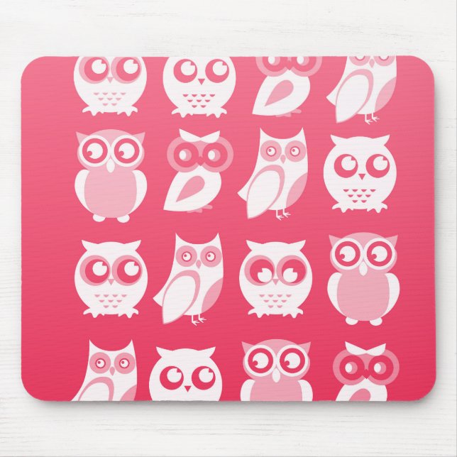 Alfombrilla De Ratón Owls Mousepad (Frente)