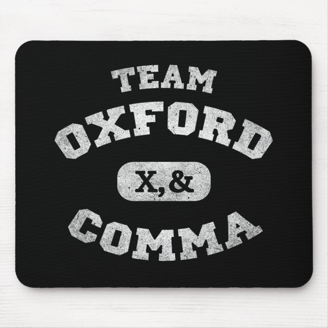 Alfombrilla De Ratón Oxford Comma Team 819 (Frente)