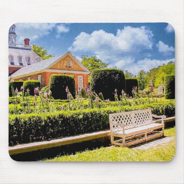 Alfombrilla De Ratón P527004(1)-Mousepad de jardín colonial (Frente)