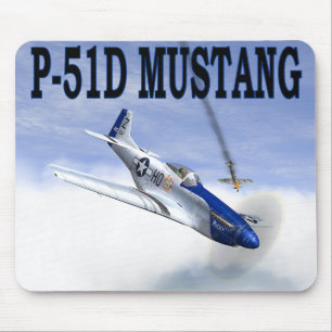 Alfombrilla De Ratón P-51 contra BF109 MOUSEPAD