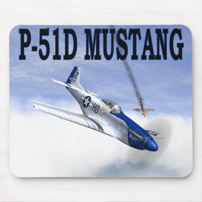 Alfombrilla De Ratón P-51 contra BF109 MOUSEPAD (Frente)