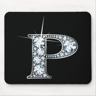 Alfombrilla De Ratón "P" Diamond Bling Mousepad