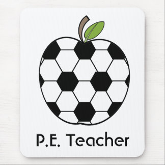 Alfombrilla De Ratón P.E. Balón de fútbol del profesor Apple Mousepad