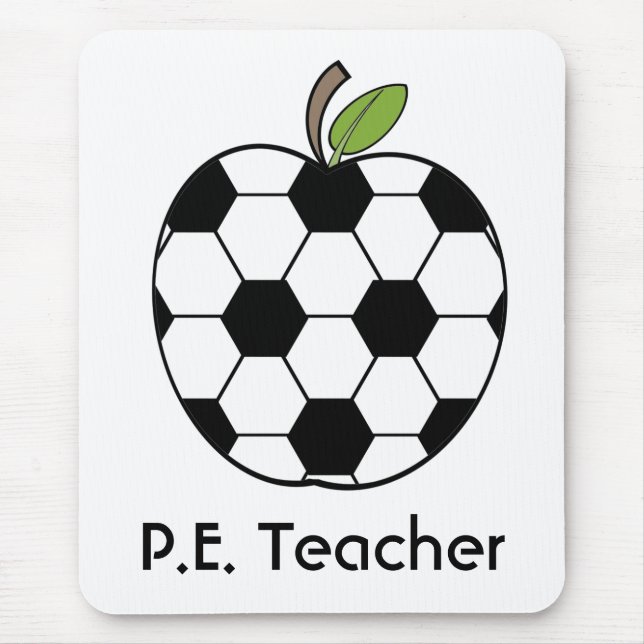 Alfombrilla De Ratón P.E. Balón de fútbol del profesor Apple Mousepad (Frente)