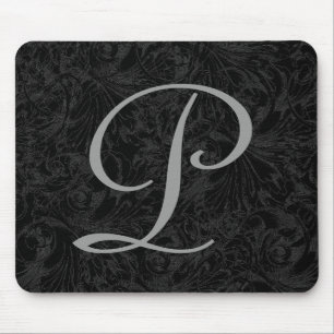 Alfombrilla De Ratón P : Monograma P Elegant Mousepad - Letra inicial