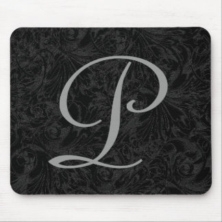 Alfombrilla De Ratón P : Monograma P Elegant Mousepad - Letra inicial