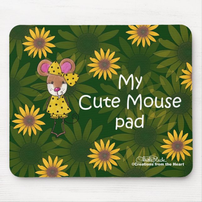 Alfombrilla De Ratón Pad "Cute Mouse" (Frente)