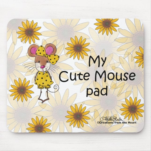 Alfombrilla De Ratón Pad "Cute Mouse" (Frente)