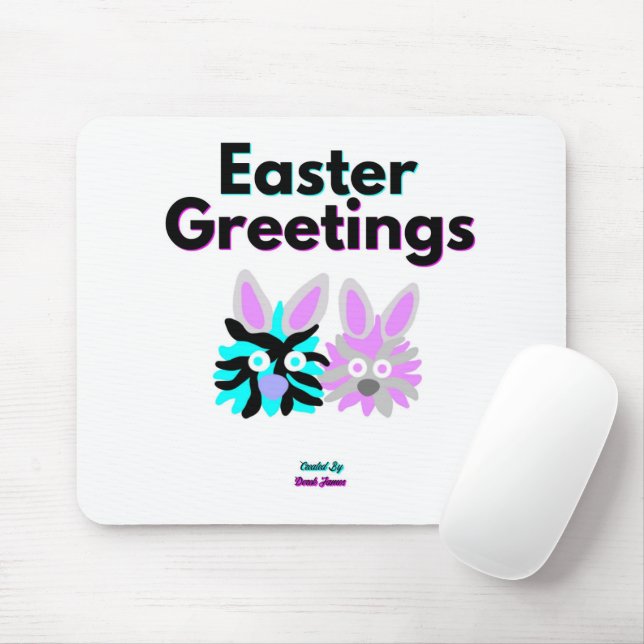 Alfombrilla De Ratón Pad de ratón Bunny Fuzzies (Con ratón)