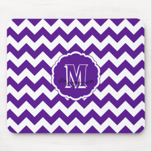 Alfombrilla De Ratón Pad de ratón Chevron SC-Purple y Blanco