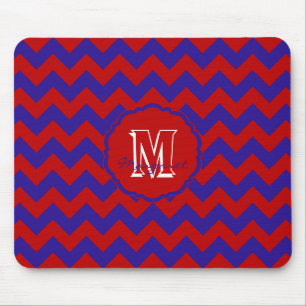 Alfombrilla De Ratón Pad de ratón Chevron SC - Rojo y Azul