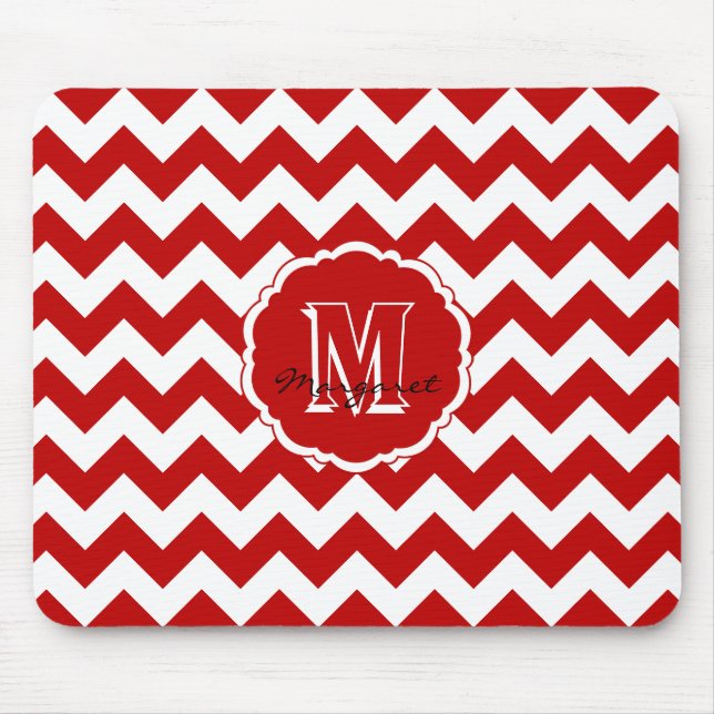 Alfombrilla De Ratón Pad de ratón Chevron SC - Rojo y Blanco (Frente)