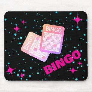 Alfombrilla De Ratón Pad de ratón de bingo rosado