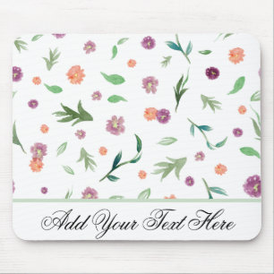Alfombrilla De Ratón Pad de ratón de flores de color de agua - regalo P
