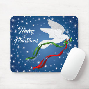 Alfombrilla De Ratón Pad de ratón de Navidades de palo blanca