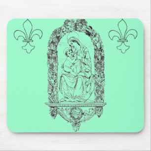 Alfombrilla De Ratón Pad de ratón de símbolos cristianos