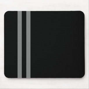 Alfombrilla De Ratón Pad de ratón para tira negra y doble gris