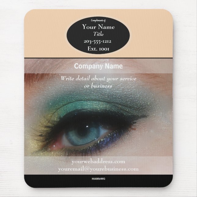 Alfombrilla De Ratón Pad de ratón promocional de maquillaje artístico - (Frente)