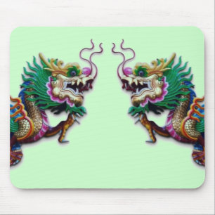 Alfombrilla De Ratón Pad de ratón Twin Dragons