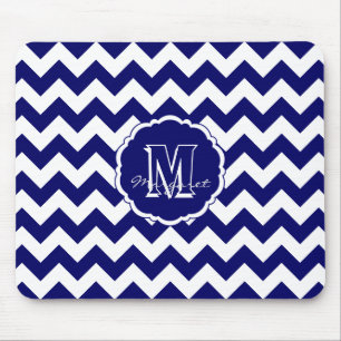 Alfombrilla De Ratón Pad del ratón Chevron SC - Azul y blanco oscuro