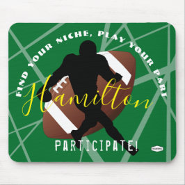 Alfombrilla De Ratón Pad del ratón FOOTBALL Púrpura HAMbyWG