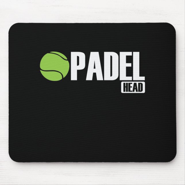 Alfombrilla De Ratón Padel Head Tennis Sport und Ball (Frente)