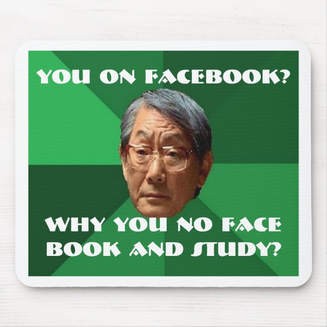 Alfombrilla De Ratón Padre asiático de las granes expectativas - (Frente)