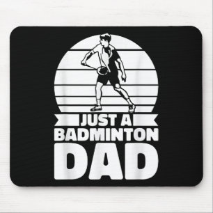 Alfombrilla De Ratón Padre del bádminton Shuttle - Jugador Solo Un Bádm