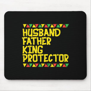 Alfombrilla De Ratón Padre esposo Rey Protector Kente Negro Africano