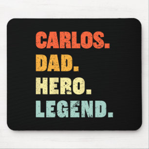 Alfombrilla De Ratón Padre Hero Leyenda Nombre Personalizado Padres D