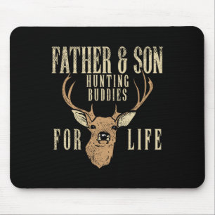Alfombrilla De Ratón Padre hijo cazando a amigos coincidiendo con padre