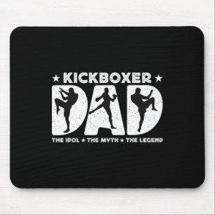 Alfombrilla De Ratón Padre Kickboxer El Ídolo El Mito Ama El Kickboxing