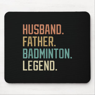 Alfombrilla De Ratón Padre marido Badminton Legend Día del Padre