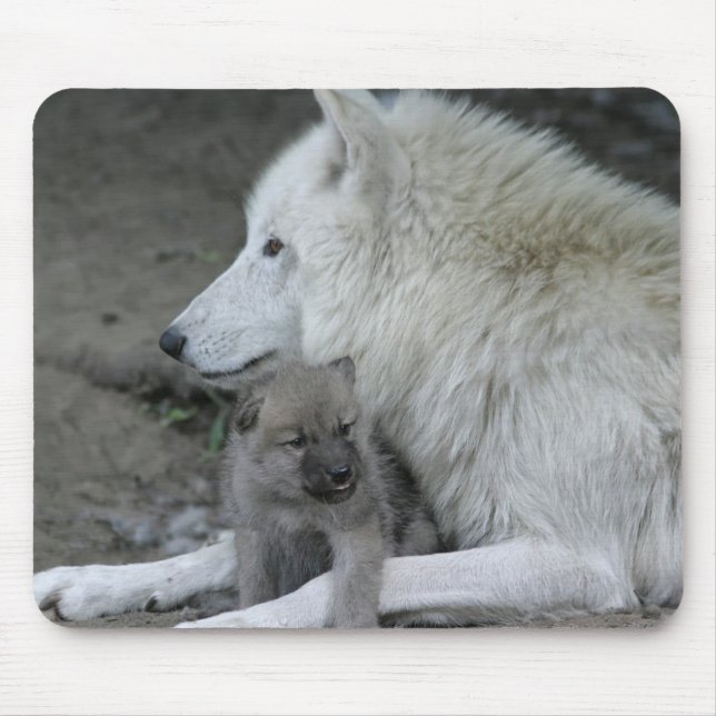 Alfombrilla De Ratón Padre Mousepad del lobo (Frente)