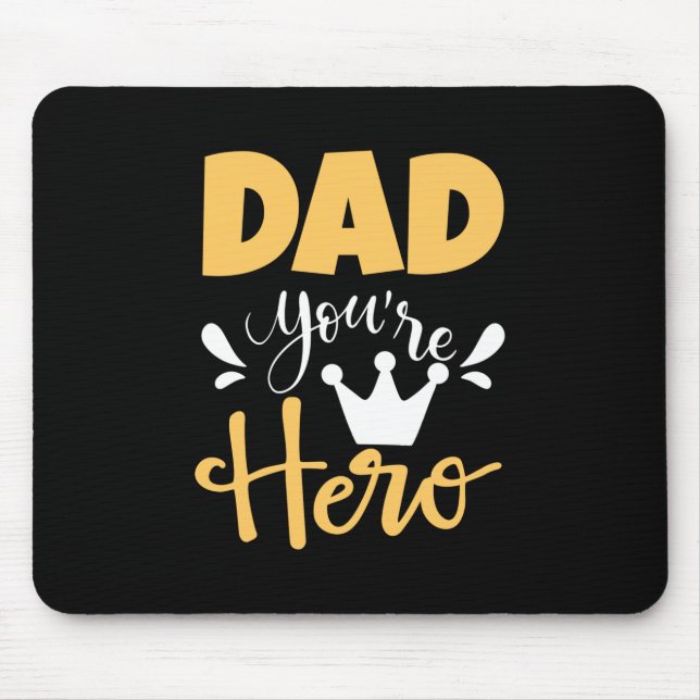Alfombrilla De Ratón Padre Regalo Papá Eres Héroe (Frente)