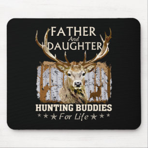 Alfombrilla De Ratón Padre Y Hija Cazando A Buddies Por Diversión De La