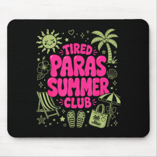 Alfombrilla De Ratón Padres divertidos cansados club de verano vacacion